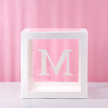 Load image into Gallery viewer, Transparent Alphabet Balloon Box Wedding Baby Shower Boy Girl Decoration Birthday Party Kids Baby Shower 1st Birthday Decor