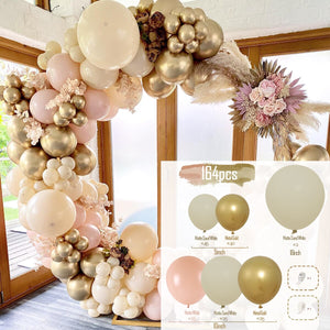 Apricot Coffee Brown Balloon Garland Arch Kit Wedding Birthday Party Decoration Kids Latex Balloon Globos Baby Shower Decor