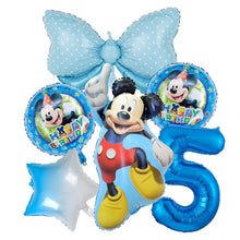 Load image into Gallery viewer, 1set Disney Pink Minnie Mouse Foil Balloon Girl&#39;s Birthday Party Decoration 1 2 3 4 5 6 7st baby shower supplies Kids Toy Globos