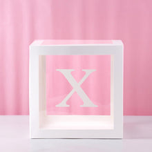 Load image into Gallery viewer, Transparent Alphabet Balloon Box Wedding Baby Shower Boy Girl Decoration Birthday Party Kids Baby Shower 1st Birthday Decor