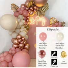 Load image into Gallery viewer, Blue Metallic Balloons Garland Kit Gold Confetti Balloon Arch Birthday Party Decoration Kids Wedding Birthday Baby Shower Boy