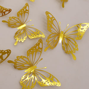 Purple Pink Butterfly Cake Decoration Happy Birthday Cake Topper Handmade Painted For Wedding Birthday Party Baby Shower