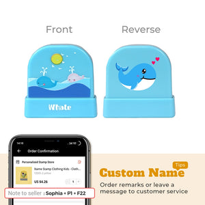 Cartoon Dinosaur Custom Name Stamp For Clothing Personalise For Baby Student Clothes Chapter Children's Seal Cute For Kids