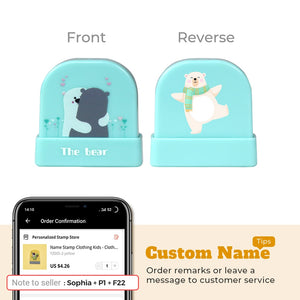 Cartoon Dinosaur Custom Name Stamp For Clothing Personalise For Baby Student Clothes Chapter Children's Seal Cute For Kids