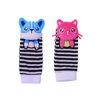Load image into Gallery viewer, Infant Socks Wrist Rattle Toys Baby Toys 0 12 Months Newborn Cartoon Animal Plush Socks Wrist Strap Rattle for Baby Girl Boy Hot