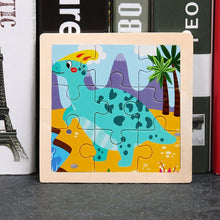 Load image into Gallery viewer, 11X11CM Kids Wooden Puzzle Cartoon Animal Traffic Tangram Wood Puzzle Toys Educational Jigsaw Toys for Children GiftS