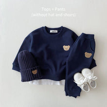 Load image into Gallery viewer, Fashion Toddler Baby Boys Girl Fall Clothes Sets Baby Girl Clothing Set Kids Sports Bear Sweatshirt Pants 2Pcs Suits Outfits