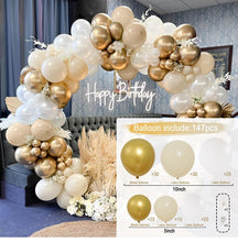 Load image into Gallery viewer, Apricot Coffee Brown Balloon Garland Arch Kit Wedding Birthday Party Decoration Kids Latex Balloon Globos Baby Shower Decor