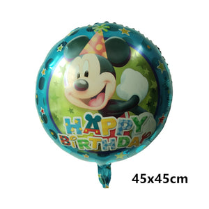 Giant Disney Foil Balloon Mickey Mouse Balloons Minnie Birthday Party Decoration Kids Toy Baby Shower Ball Children Cartoon Gift