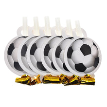 Load image into Gallery viewer, Football Theme Disposable Tableware Set  Sport Boy Birthday Party Baby Shower Cake Decor Supplies Soccer Pattern Cup Plate Straw
