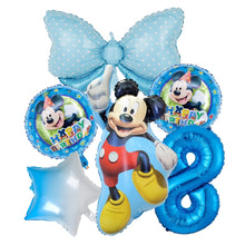 Load image into Gallery viewer, 1set Disney Pink Minnie Mouse Foil Balloon Girl&#39;s Birthday Party Decoration 1 2 3 4 5 6 7st baby shower supplies Kids Toy Globos