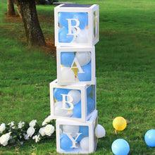 Load image into Gallery viewer, Transparent Alphabet Balloon Box Wedding Baby Shower Boy Girl Decoration Birthday Party Kids Baby Shower 1st Birthday Decor