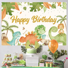 Load image into Gallery viewer, Dinosaur Disposable Tableware Dinosaur Birthday Party Decorations Kids Boy Baby Shower Balloons Jungle Safari Birthday Supplies
