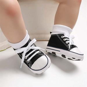 Classic Flash Baby Shoes Infant Boys Girls Sports Shoes Crib Shoes Toddlers Soft Sole Anti-slip First Walkers Baby Sneakers