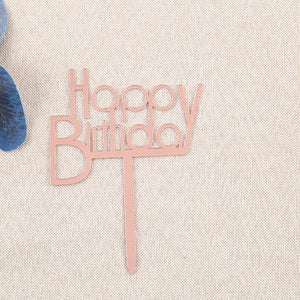 10Pcs/Pack Acrylic Cake Toppers Happy Birthday Cake Toppers For Womens Mens Kids Birthday Party Decor Baby Shower Supplies Tools