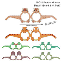 Load image into Gallery viewer, Dinosaur Disposable Tableware Dinosaur Birthday Party Decorations Kids Boy Baby Shower Balloons Jungle Safari Birthday Supplies
