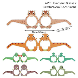 Dinosaur Disposable Tableware Dinosaur Birthday Party Decorations Kids Boy Baby Shower Balloons Jungle Safari Birthday Supplies