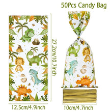 Load image into Gallery viewer, Dinosaur Disposable Tableware Dinosaur Birthday Party Decorations Kids Boy Baby Shower Balloons Jungle Safari Birthday Supplies