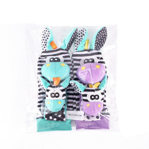 Baby Toys 0 6 12 Months Cute Stuffed Animals Baby Rattle Socks Wrist Baby Rattles Newborn Toys Make Sounds Games For Babies