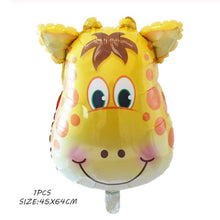 Load image into Gallery viewer, Hedgehog Fox Deer Foil Balloons Safari Birthday Green Jungle Party Decoration Latex Balloon Baby Shower Kids Party Decor Ball