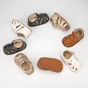 KIDSUN Baby Summer Sandals Infant Boy Girl Shoes Rubber Soft Sole Non-Slip Toddler First Walker Baby Crib Newborn