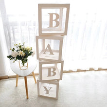 Load image into Gallery viewer, Transparent Balloon Box Baby Shower Decoration Boy Girl 1st Birthday Party Decorations Kids Wedding Decor Babyshower Supplies