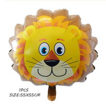 Load image into Gallery viewer, Hedgehog Fox Deer Foil Balloons Safari Birthday Green Jungle Party Decoration Latex Balloon Baby Shower Kids Party Decor Ball
