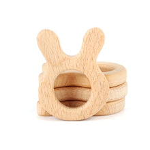 Load image into Gallery viewer, 1pcs Wooden Baby Teether Animal BPA Free DIY Pacifier Chain Necklace Accessories Tooth Pendant Nursing Teether Toys Gift