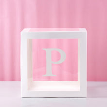 Load image into Gallery viewer, Transparent Alphabet Balloon Box Wedding Baby Shower Boy Girl Decoration Birthday Party Kids Baby Shower 1st Birthday Decor