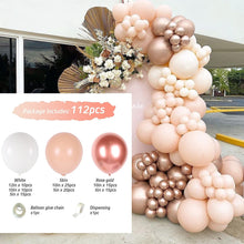 Load image into Gallery viewer, Apricot Coffee Brown Balloon Garland Arch Kit Wedding Birthday Party Decoration Kids Latex Balloon Globos Baby Shower Decor