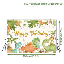 Load image into Gallery viewer, Dinosaur Disposable Tableware Dinosaur Birthday Party Decorations Kids Boy Baby Shower Balloons Jungle Safari Birthday Supplies