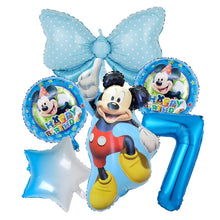 Load image into Gallery viewer, 1set Disney Pink Minnie Mouse Foil Balloon Girl&#39;s Birthday Party Decoration 1 2 3 4 5 6 7st baby shower supplies Kids Toy Globos