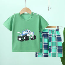 Load image into Gallery viewer, Disney Summer Cotton Baby Sets short sleeve Boy T-shirt + Shorts Sets Toddler Clothing Baby Boy Clothes