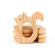 Load image into Gallery viewer, 1pcs Wooden Baby Teether Animal BPA Free DIY Pacifier Chain Necklace Accessories Tooth Pendant Nursing Teether Toys Gift