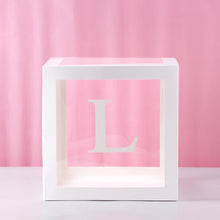 Load image into Gallery viewer, Transparent Alphabet Balloon Box Wedding Baby Shower Boy Girl Decoration Birthday Party Kids Baby Shower 1st Birthday Decor