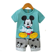 Load image into Gallery viewer, Disney Summer Cotton Baby Sets short sleeve Boy T-shirt + Shorts Sets Toddler Clothing Baby Boy Clothes