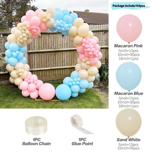 Blue Metallic Balloons Garland Kit Gold Confetti Balloon Arch Birthday Party Decoration Kids Wedding Birthday Baby Shower Boy