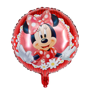1set Disney Pink Minnie Mouse Foil Balloon Girl&#39;s Birthday Party Decoration 1 2 3 4 5 6 7st baby shower supplies Kids Toy Globos