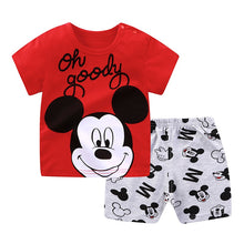 Load image into Gallery viewer, Disney Summer Cotton Baby Sets short sleeve Boy T-shirt + Shorts Sets Toddler Clothing Baby Boy Clothes
