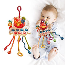 Load image into Gallery viewer, Baby Toys 0 12 Months Soft Cloth Rattle Ball Stuffed Baby Play Ball with Bell Cartoon Animals Interactive Toys Educational Toys