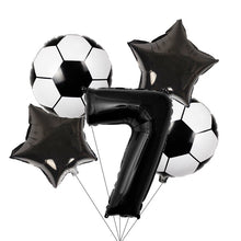 Load image into Gallery viewer, Football Theme Disposable Tableware Set  Sport Boy Birthday Party Baby Shower Cake Decor Supplies Soccer Pattern Cup Plate Straw