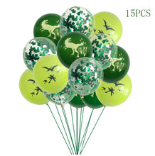 Load image into Gallery viewer, Dinosaur Disposable Tableware Dinosaur Birthday Party Decorations Kids Boy Baby Shower Balloons Jungle Safari Birthday Supplies