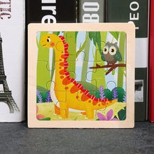 Load image into Gallery viewer, 11X11CM Kids Wooden Puzzle Cartoon Animal Traffic Tangram Wood Puzzle Toys Educational Jigsaw Toys for Children GiftS