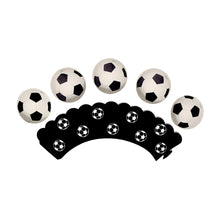 Load image into Gallery viewer, Football Theme Disposable Tableware Set  Sport Boy Birthday Party Baby Shower Cake Decor Supplies Soccer Pattern Cup Plate Straw