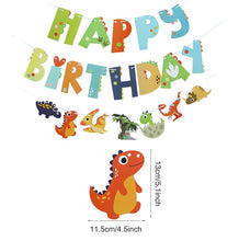 Load image into Gallery viewer, Dinosaur Disposable Tableware Dinosaur Birthday Party Decorations Kids Boy Baby Shower Balloons Jungle Safari Birthday Supplies
