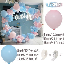Load image into Gallery viewer, Blue Metallic Balloons Garland Kit Gold Confetti Balloon Arch Birthday Party Decoration Kids Wedding Birthday Baby Shower Boy