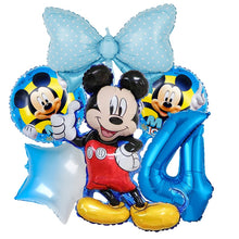 Load image into Gallery viewer, 1set Disney Pink Minnie Mouse Foil Balloon Girl&#39;s Birthday Party Decoration 1 2 3 4 5 6 7st baby shower supplies Kids Toy Globos