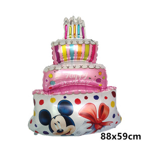Giant Disney Foil Balloon Mickey Mouse Balloons Minnie Birthday Party Decoration Kids Toy Baby Shower Ball Children Cartoon Gift