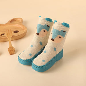 2023 New Born Baby Socks with Rubber Soles Infant Baby Girls Boys Shoes Spring Autumn Baby Floor Socks Anti Slip Soft Sole Sock