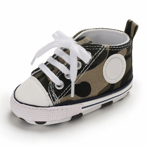 Classic Flash Baby Shoes Infant Boys Girls Sports Shoes Crib Shoes Toddlers Soft Sole Anti-slip First Walkers Baby Sneakers